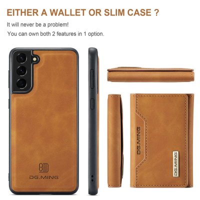 Köp DG.MING 2 in 1 Magnetic Card Slot Case Samsung Galaxy S23 Cognac Online