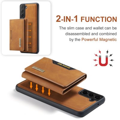 Köp DG.MING 2 in 1 Magnetic Card Slot Case Samsung Galaxy S23 Cognac Online