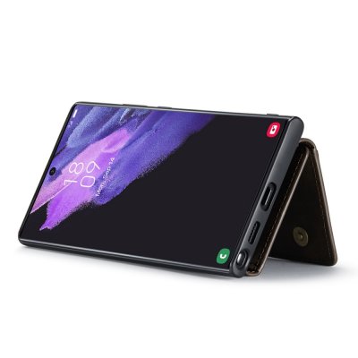 Köp DG.MING 2 in 1 Magnetic Card Slot Case Samsung Galaxy S23 Ultra Brown Online