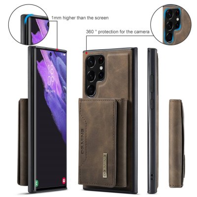 Köp DG.MING 2 in 1 Magnetic Card Slot Case Samsung Galaxy S23 Ultra Brown Online