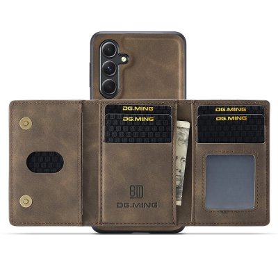 Magnetic Card Slot Case Samsung Galaxy S25 Brown