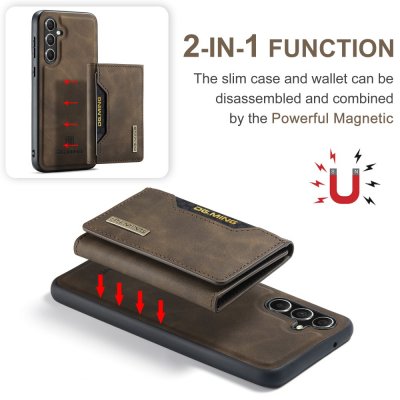 Magnetic Card Slot Case Samsung Galaxy S25 Brown