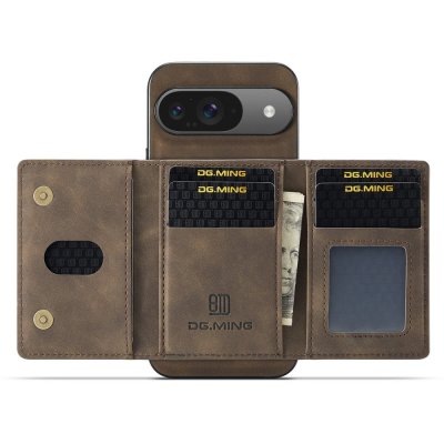 Magnetic Card Slot Case Google Pixel 9 Pro Brown