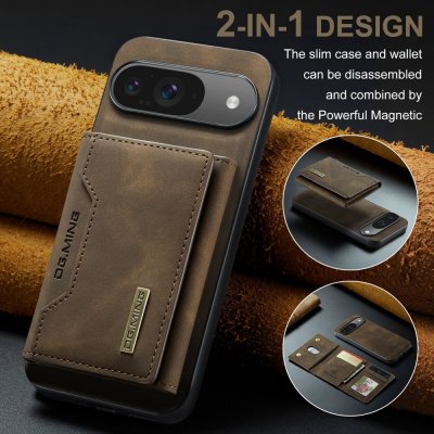 Magnetic Card Slot Case Google Pixel 9 Pro Brown