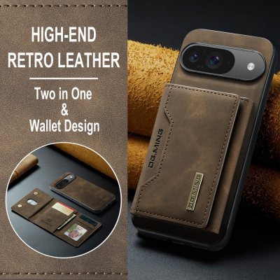 Magnetic Card Slot Case Google Pixel 9 Pro Brown