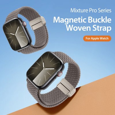 Köp Dux Ducis Elastic Nylon Woven Strap Apple Watch 42/44/45 mm Clay online