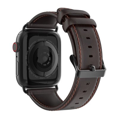 Köp Dux Ducis Läderarmband Apple Watch 45mm Series 9 Brun Online