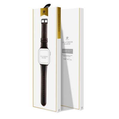 Köp Dux Ducis Läderarmband Apple Watch 45mm Series 9 Brun Online