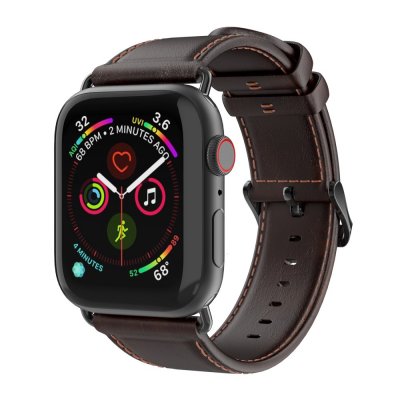 Köp Dux Ducis Läderarmband Apple Watch 45mm Series 9 Brun Online