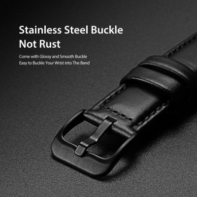 Köp Dux Ducis Läderarmband Samsung Galaxy Watch 6 44mm Svart Online