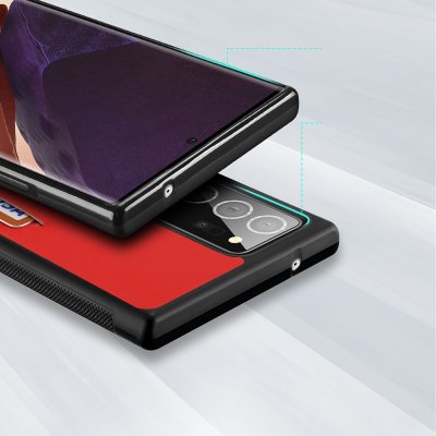 Dux Ducis PoCard Kortfack Skal Galaxy Note 20 Ultra Röd - Techhuset.se