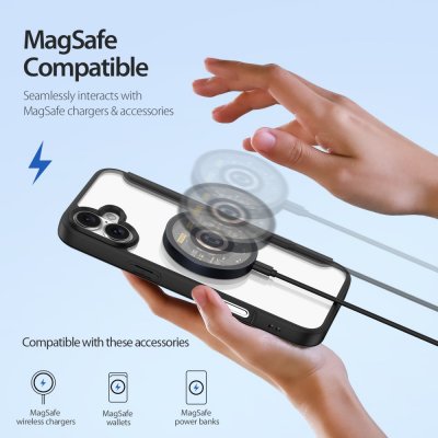 Fodral MagSafe iPhone 16 Plus Svart
