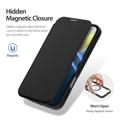 Fodral MagSafe iPhone 16 Plus Svart
