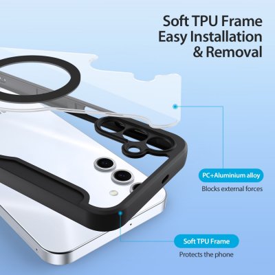 Fodral MagSafe Samsung Galaxy S25 Plus Svart