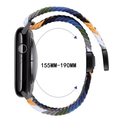 Sportigt Apple Watch armband 42/44/45mm regnbåge med bekväm passform