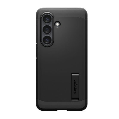 Spigen Samsung Galaxy S26 Rugged Armor MagSafe Black bakpanel med kolfiberdesign