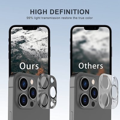Köp Enkay Aluminium Kameraskydd iPhone 14 Pro/iPhone 14 Pro Max Silver Online
