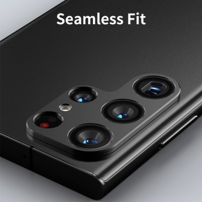 Enkay Aluminium Kameraskydd Samsung Galaxy S22 Ultra Svart - Techhuset.se