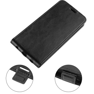 Köp Flip Läderfodral Iphone 15 Pro Svart Online