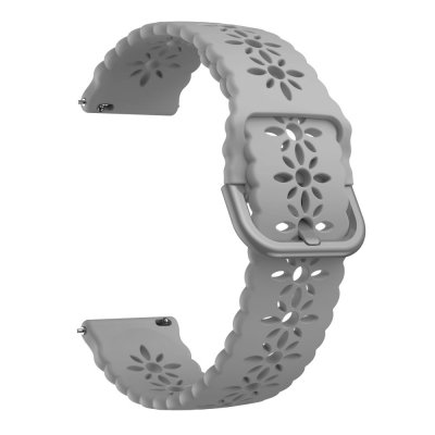 Flower Silikonarmband Samsung Galaxy Watch 7 40mm Grå