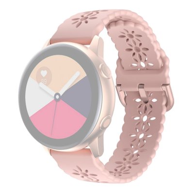 Flower Silikonarmband Samsung Galaxy Watch 7 40mm Rosa