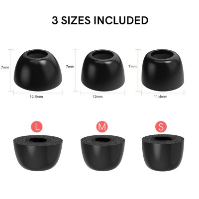 Ahastyle Galaxy Buds 2 Pro öronproppar i tre storlekar S M L memory foam