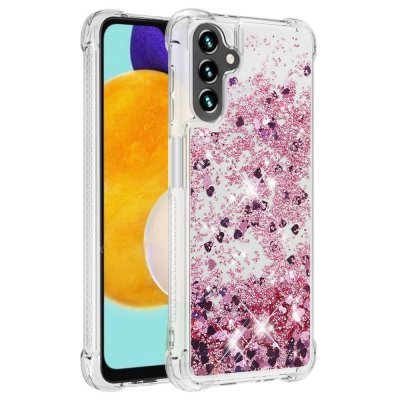 Köp Glitter Bling TPU Case Samsung Galaxy A34 Roséguld Online