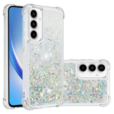 Glittrande silver TPU-mobilskal till Samsung Galaxy A37 med flexibel design