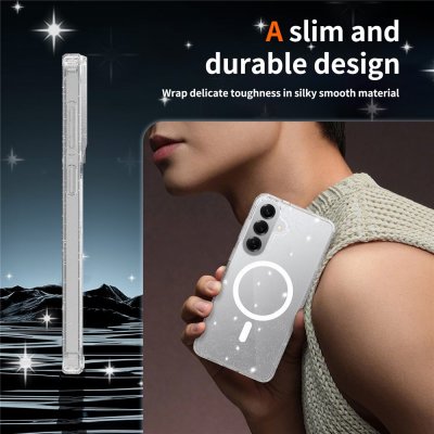 Glitter MagSafe skal till Samsung Galaxy S26 Plus som bevarar mobilens originaldesign