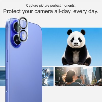 Transparent linsskydd till iPhone 17 från Imak demonstrerat med fotoexempel