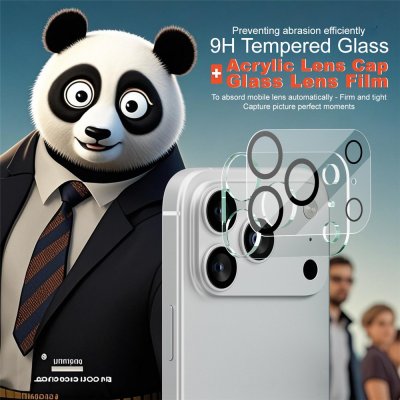 Imak linsskydd till iPhone 17 Pro visas med panda-maskerad modell