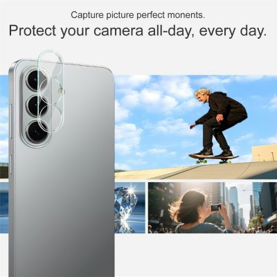 Reptåligt IMAK linsskydd i transparent glas för Galaxy S26