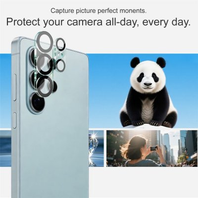 Reptåligt svart linsskydd i glas för Samsung Galaxy S26 Ultra