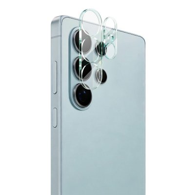 IMAK transparent linsskydd i härdat glas monterat på Samsung Galaxy S26 Ultra kamera