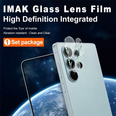 Härdat glas linsskydd från IMAK till Galaxy S26 Ultra med hög ljusgenomsläpp