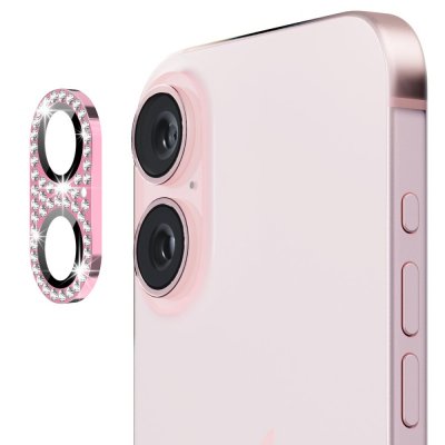 Kameraskydd iPhone 16 Plus Rosa
