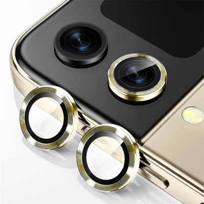 Köp Hat Prince Härdat Glas Linsskydd Samsung Galaxy Z Flip 5 Guld Online