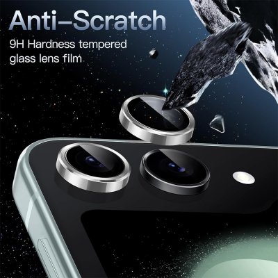 Hat Prince Härdat Glas Linsskydd Samsung Galaxy Z Flip 7 FE Blå
