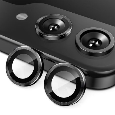 Härdat Glas Linsskydd Samsung Galaxy Z Flip 7 Svart