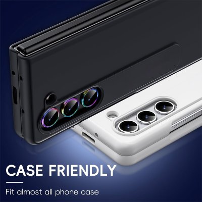 Härdat Glas Linsskydd Samsung Galaxy Z Fold 7 Svart