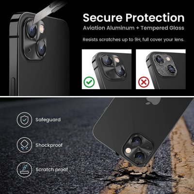 Köp Hat Prince Kameraskydd Aluminium iPhone 15/iPhone 15 Plus Blå Online