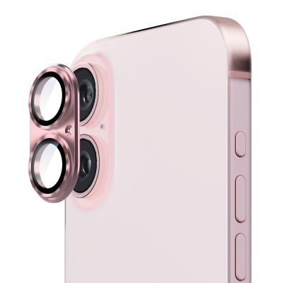 Kameraskydd Aluminium iPhone 16 Plus Rosa