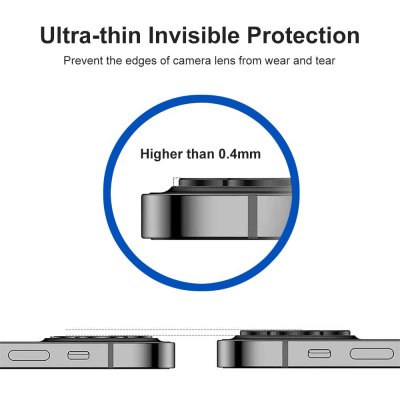 Köp Hat Prince Linsskydd iPhone 14 Pro/14 Pro Max Härdat Glas Svart Online