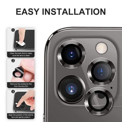 Köp Hat Prince Linsskydd Härdat Glas iPhone 15 Pro/15 Pro Max Svart Online