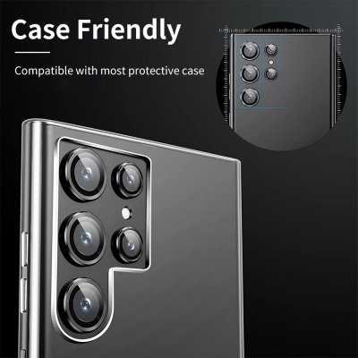Köp Hat Prince Linsskydd Härdat Glas Samsung Galaxy S24 Ultra Silver Online