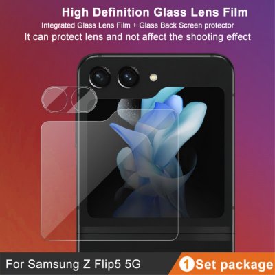 Köp IMAK Härdat Glas Linsskydd+Bakskärmskydd Samsung Galaxy Z Flip 5 Online