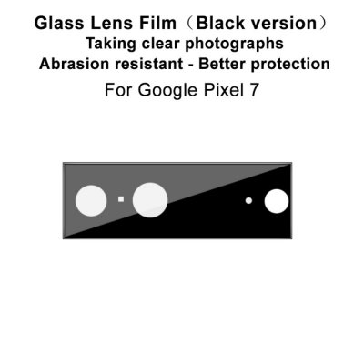 Härdat Glas Linsskydd Google Pixel 7 Svart