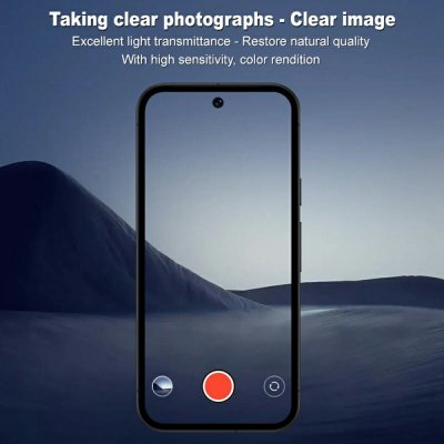 Härdat Glas Linsskydd Google Pixel 9a Svart