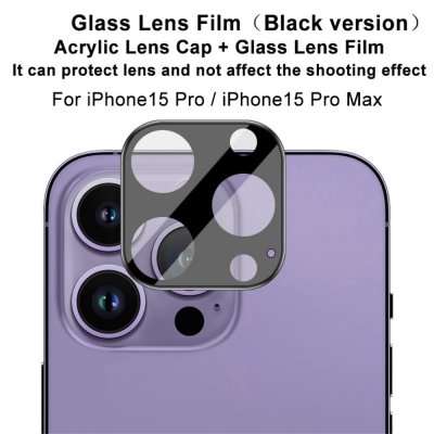 Köp Imak Härdat Glas Linsskydd iPhone 15 Pro/iPhone 15 Pro Max Svart Online