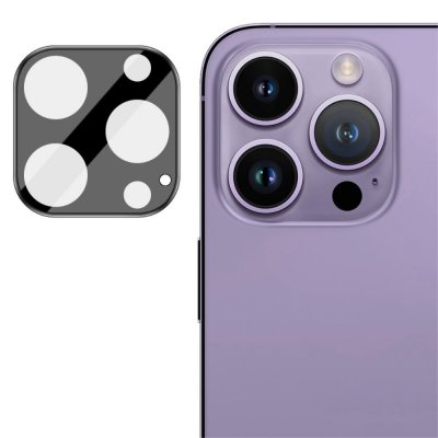 Härdat Glas Linsskydd iPhone 16 Pro Max Svart